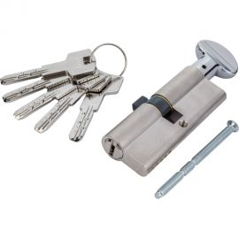 Цилиндровый механизм с вертушкой KALE KILIT 164 BM/80 (35+10+35) мм, никель, 5 кл. 1069 