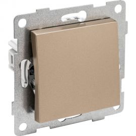 Механизм проходного переключателя GUSI ELECTRIC Ugra 1кл., СУ, 10А, 250В, шампань С11В4-027 