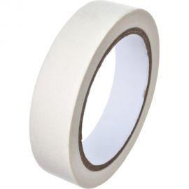 Малярная клейкая лента КОРДЛЕНД белая, 25 мм, 125 мкм, 30 м SCO-00377 