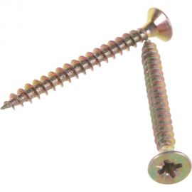 Потайной универсальный шуруп Метизный двор 4,5x45, желтый, 13 шт. 4690441018670 