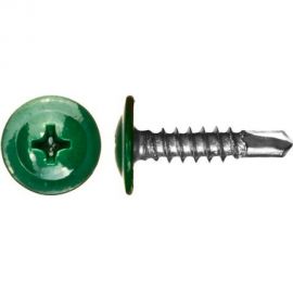 Саморез Tech-Krep ШСММ сверло 4,2х16 темно-зеленый KP RAL 6005 20 шт, пакет 125490 