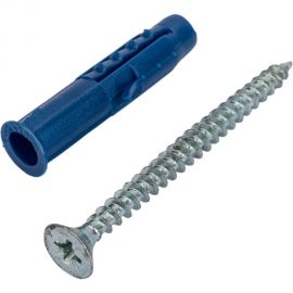 Саморез ШУц Tech-Krep 5,0х60 потайная головка + дюбель 8х40 50 шт - пакет 112937 