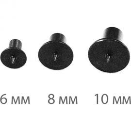 Кернеры наколки для мебельных шкантов ПЕТРОГРАДЪ D 6,8,10мм по 2 штуки М00014243 