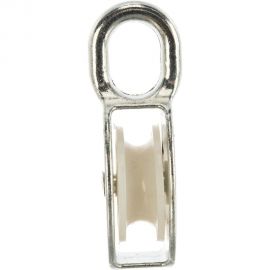 Одинарный оцинкованный блок для троса Tech-Krep нейлоновый шкив 40 мм ярлык 112744 