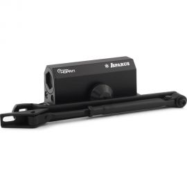 Дверной доводчик НОРА-М ISPARUS 410 морозостойкий, для дверей от 15 до 60 кг, черный 18356 