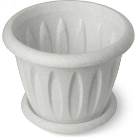 Горшок для растений с поддоном Martika Фелиция мрамор, 6.4 л, диам. 270 мм С105М 