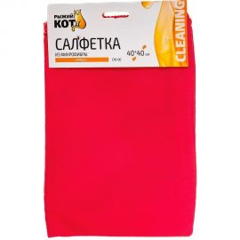Салфетка из микрофибры Рыжий кот CM-06 Замша 40х40 см 280103 