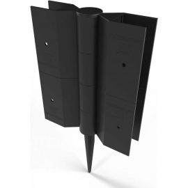 Стыковочный элемент Еврогрядка 150x25 мм, черный EGST150 