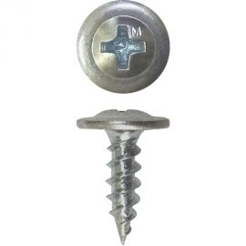 Саморез Daxmer ПШ 4,2x13 с прессшайбой острый белый цинк 1 кг 413903 