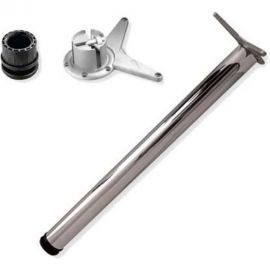 Ножка для стола MFK-TORG 110 см, хром, крепление усы 4501 Н-110 Х 