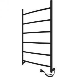 Полотенцесушитель INDIGO Arc electro 80/50, (скр.монтаж, унив.подкл.R/L, черный муар) LCAE80-50BRR 