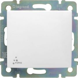 Проходной переключатель Legrand Valena белый IP44 одноклавишный 774206 