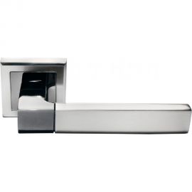 Дверная ручка MORELLI ""Fukoku"", цвет-бел. никель/черн. никель MH-28 SN/BN-S 9010558 