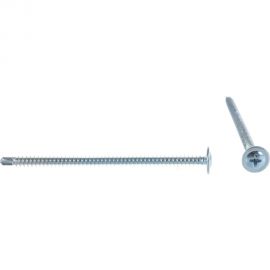 Саморез Стройметиз 4,2х75 металл-металл с прессшайбой сверло, цинк уп. 200 шт. 2060178 