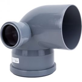 Универсальный отвод VALFEX 110/50x87.5, левый-правый, внутренняя канализация 23123150 