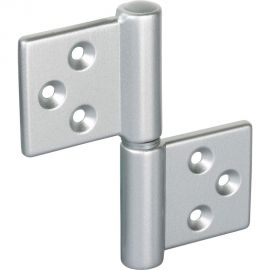 Карточная петля MORELLI CH-R 85x82 SC с круглой осью разобранная, цвет матовый хром 9012498 