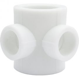 Крестовина VALFEX PP-R белая, 2-плоскостная, 40х25 мм10118240 127-8215 