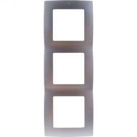 Рамка ЭРА 12-5003-03 на 3 поста, алюминий Б0014763 
