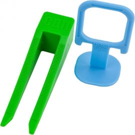 Зажим Квадрат 40 шт + Клин 40 шт, 0.7 мм, пакет 446-4040 DECOR 11608152 