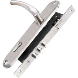 Врезной цилиндровый замок PUNTO KIT P90 4585/3 CRONA SN матовый никель 41709 