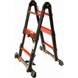 Телескопическая лестница-стремянка WORKY BLACK 2.8м/5.6м, 9 ступеней ARD151381 