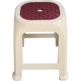 Табурет Росспласт Симпатия большой, бежевый, высота 45 см 523020 