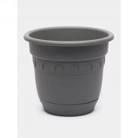 Горшок Колывань с поддоном Martika 6.7 л, диам. 26 см, серый С95СЕР 