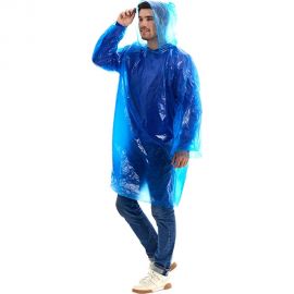 Полиэтиленовый плащ-дождевик пончо РемоКолор 20 мкр 24-9-014 