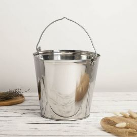 Подойник СИМАЛЕНД 12 л, нержавеющая сталь 1105539 