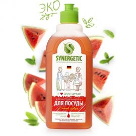 Средство для мытья посуды SYNERGETIC АРБУЗ флакон-дозатор, 1 л 4623722258298 103104 