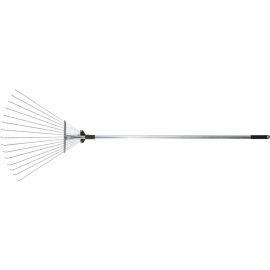 Веерные регулируемые телескопические грабли 15 зубьев, 180-650 мм, длина 1245-1600 мм FIT 77008 