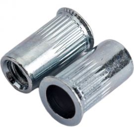 Резьбовая заклепка Daxmer м4, оцинк. сталь, насечки, уменьш. борт, 1500 шт. 393287 