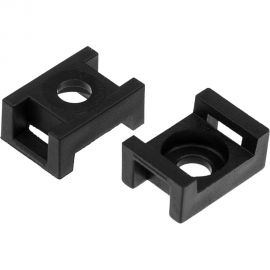 Площадка под хомуты DM PLAST 23x16 мм, черный, полиамид, 100 шт. P1dm 