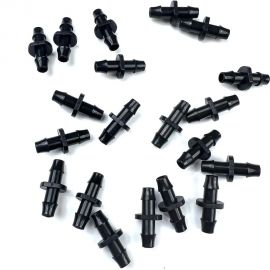 Двойной адаптер для микротрубки 4 мм Профитт 20 шт. 2229699 