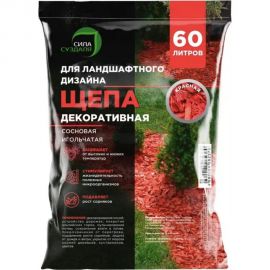Декоративная щепа Сила Суздаля красная, 60 л 4680004062370 