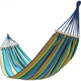 Полотняный гамак с деревянными планками и чехлом для хранения Ecos 200x80 см, поликоттон Ham-35 104835 