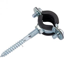 Хомут с резиновой прокладкой, шпилькой и дюбелем Sinikon 1/2"" (020-024) КM012.R 