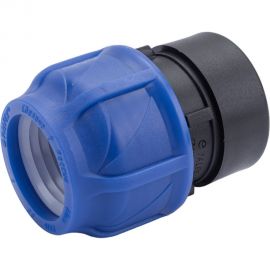 Компрессионная соединительная муфта VALFEX ПНД, с внутренней резьбой, 40x1 1/2"" 121001240112 