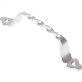 Дверная ручка-скоба STARFIX 80 мм витая, белый цинк SMP-75527-1 