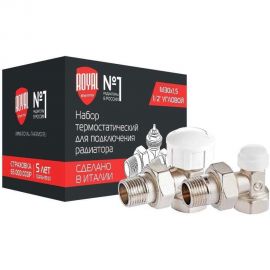 Термостатический набор для радиатора ROYAL THERMO угловой 1/2 М30x1.5 НС-1442896 
