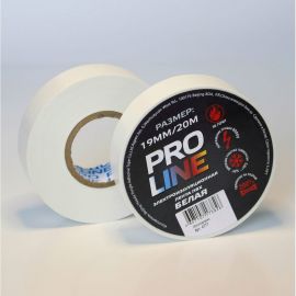 Изолента Pro line 0,15х19 мм, 20 м, белая 6777 