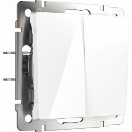 Перекрестный двухклавишный переключатель WERKEL белый a058432 