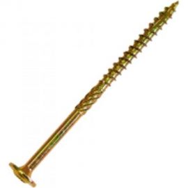 Саморез по дереву HIMTEX проф. желт. тарельчатая голова Torx 30 6x200 50 шт. 06200Wh 