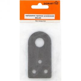 Усиленная проушина Домарт 80х40 прямая толщ. 5 мм. б/п 50 УТ-00000706 