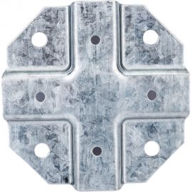 Краб-система Крепче Х-образный, оцинк., 20x20 мм, 20 шт. 2947690 