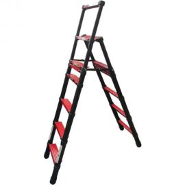 Телескопическая лестница-стремянка WORKY BLACK 7+8 ступеней 2.0м+2.3м ARD257797 