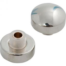 Сквозное крепление для зеркал ЕВРОПАРТНЕР d16, полусфера, никель, 2 шт. 16 0121 1 