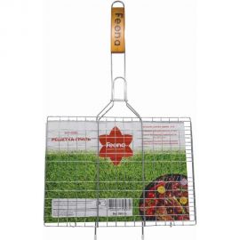 Решетка-гриль FEONA 40х30х1.5 СМ хромированная поверхность, деревянная ручка 140-0002 203607 