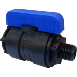 Компрессионный шаровой кран VALFEX ПНД НР/ВН резьба разборный 1"-3/4"Ду26 1210012100034 