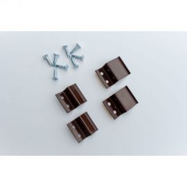 Держатель для москитной сетки KOMFORT Москитные системы металл коричневый Комплект 4 шт ДМ00619 